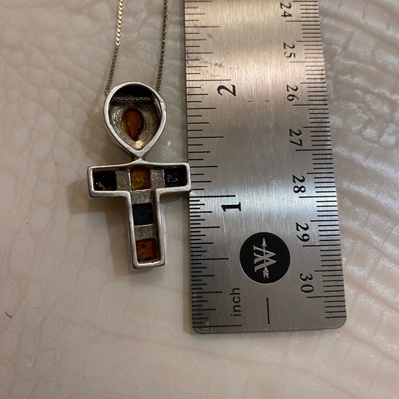 Silver chain and cross vintage - Picture 6 of 7